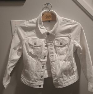 Talbots White jean jacket